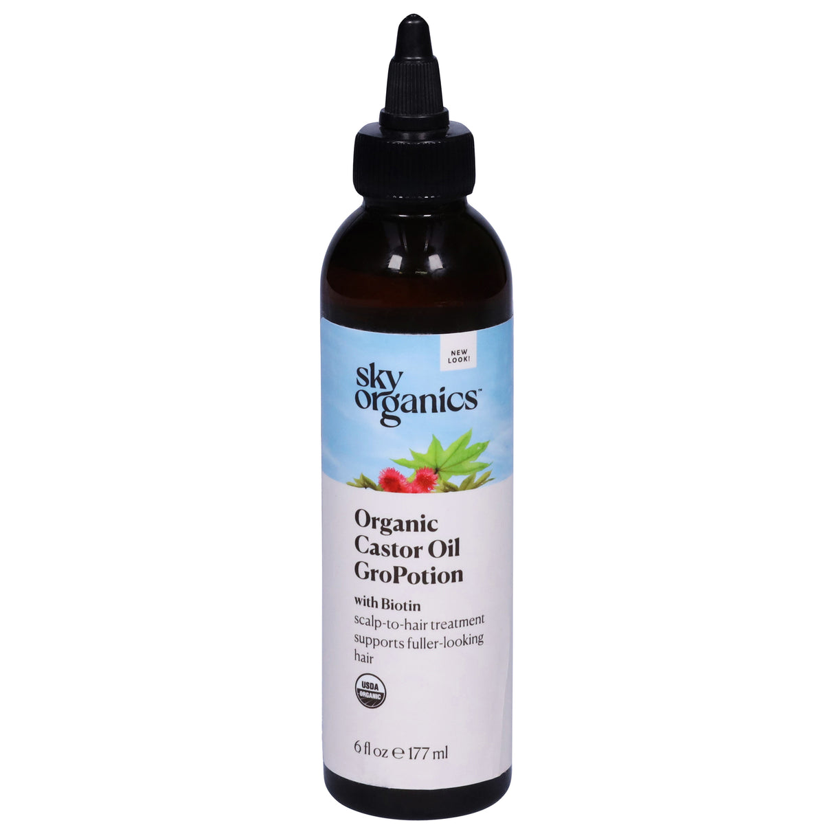 Sky Organics Castor Oil - Hair Growth Oil - 6 oz.
