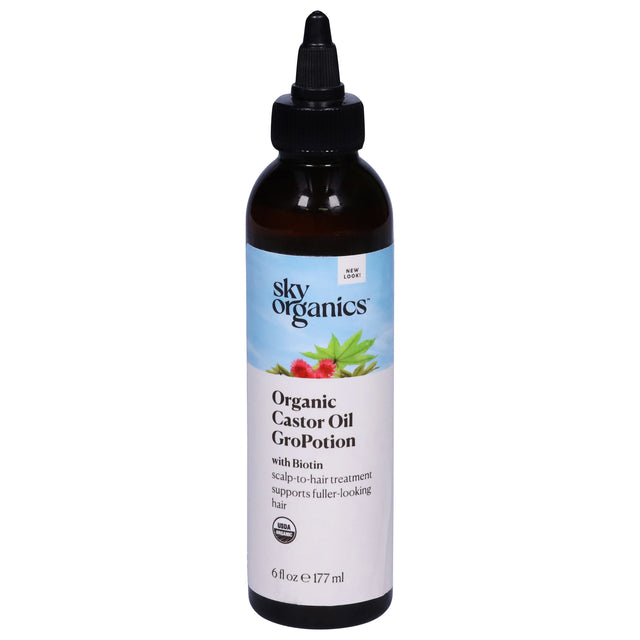 Sky Organics Castor Oil - Hair Growth Oil - 6 oz.