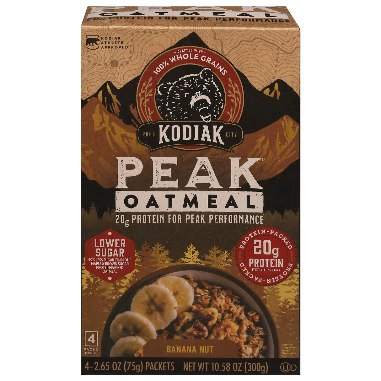 Kodiak Cakes Oatmeal Banana Nut Muffin Mix - (Pack of 6 - 4/2.65 oz Cups)