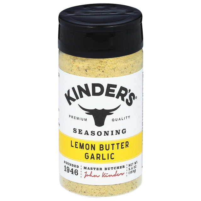 Kinder's Lemon Butter Garlic Seasoning (5.6 Oz) - 6 Pack | Zesty Citrus Herb Blend