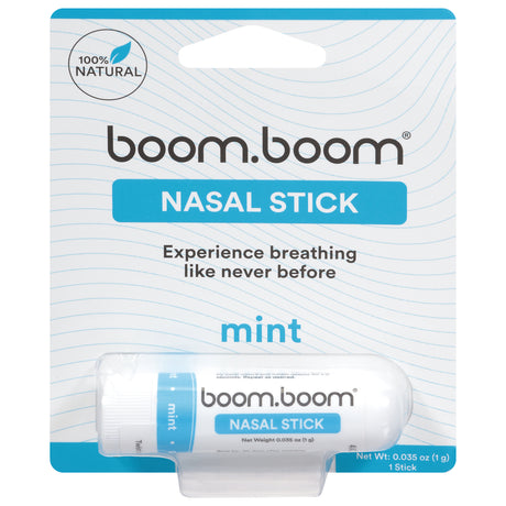 BoomBoom Mint Nasal Inhaler 6-Pack | Aromatherapy Relief & Refreshing Scent