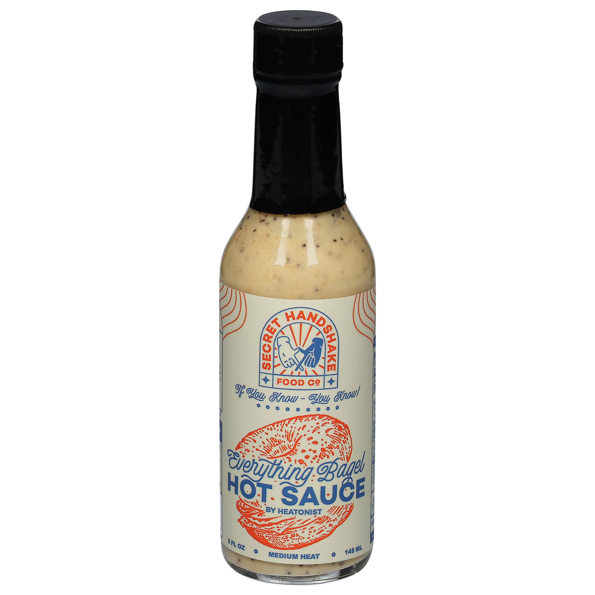 Secret Handshake Hot Sce Everything Bagel, Pack of 12-5 oz Frozen Bagels