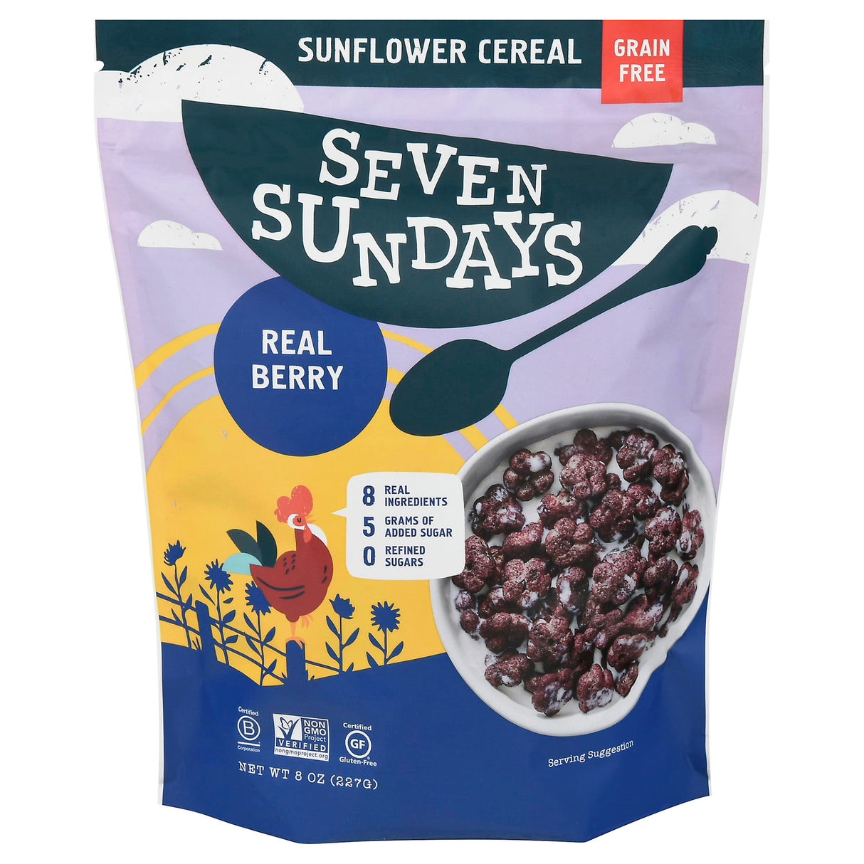 Seven Sundays Grain-Free Berry Cereal, Paleo, Gluten-Free - 6 x 8 oz