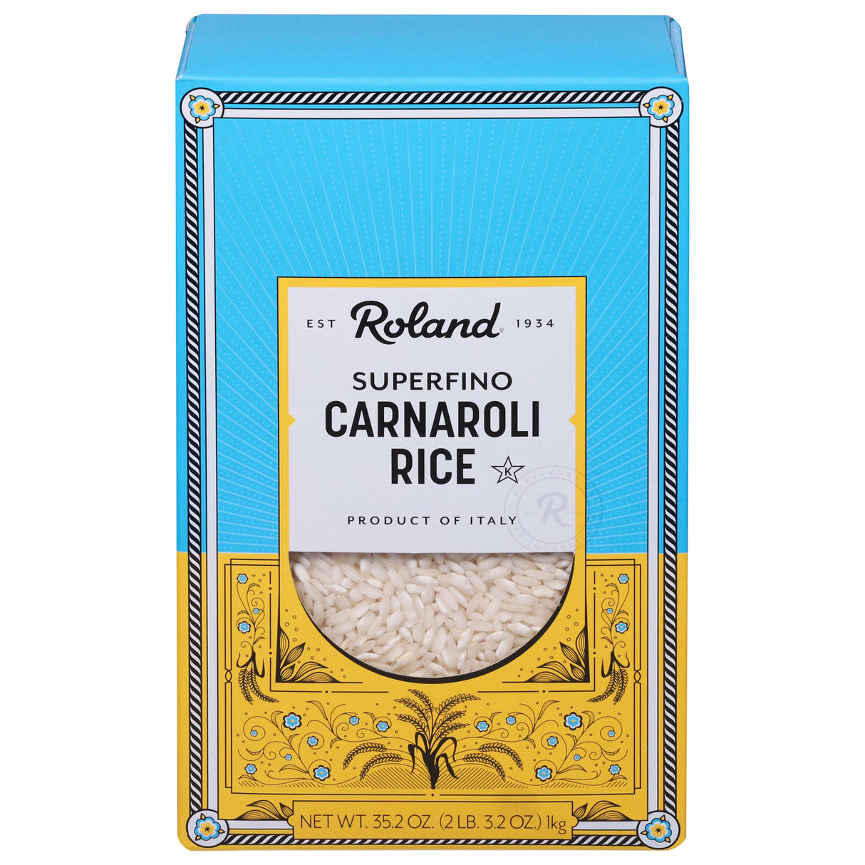 Roland Products - Carnaroli Rice, 35.2 oz (Pack of 10) - Italian Risotto Rice