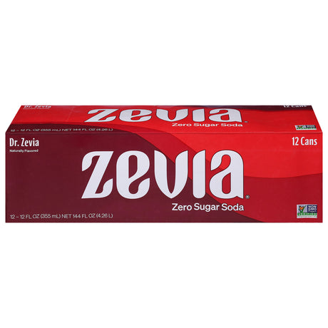 Zevia - Dr. Zevia Soda, 12/12 fl oz (Pack of 2) - Zero Sugar Drink