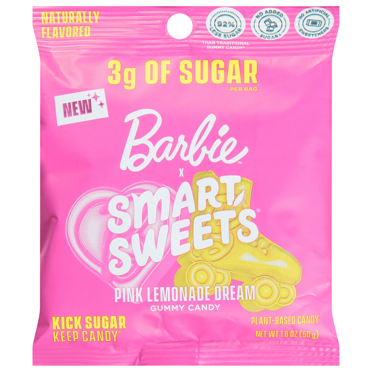 Smartsweets Pink Lemonade Gummies 14 Pack: Low Sugar Candy for Barbie Fans