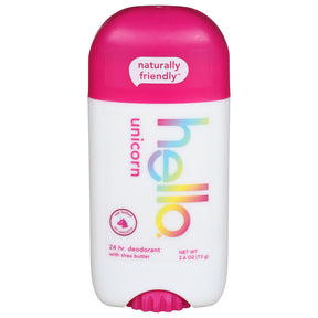 Hello Products Llc Deodorant Stick - Shea Butter Unicorn Scent - 2.6 Oz