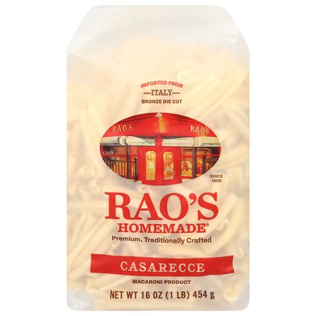 Rao's Casarecce Pasta, 16 oz, Pack of 6 - Authentic Italian Semolina