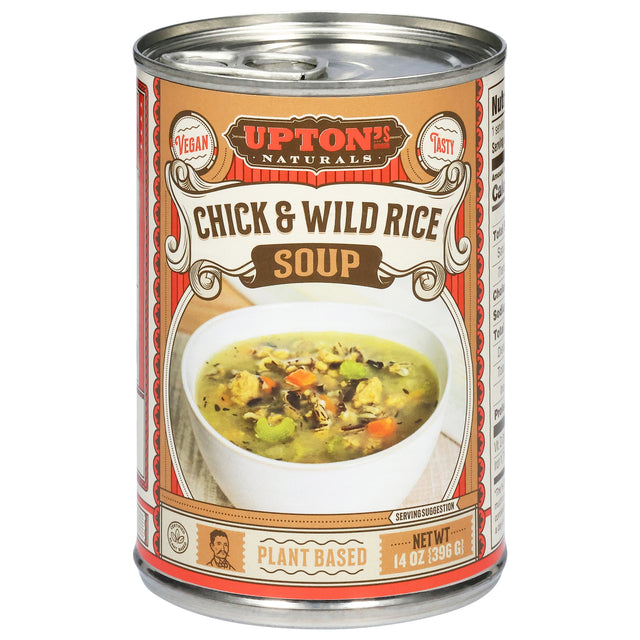 Upton's Naturals Chicken Wild Rice Soup, 8-14 oz, Pack of 8