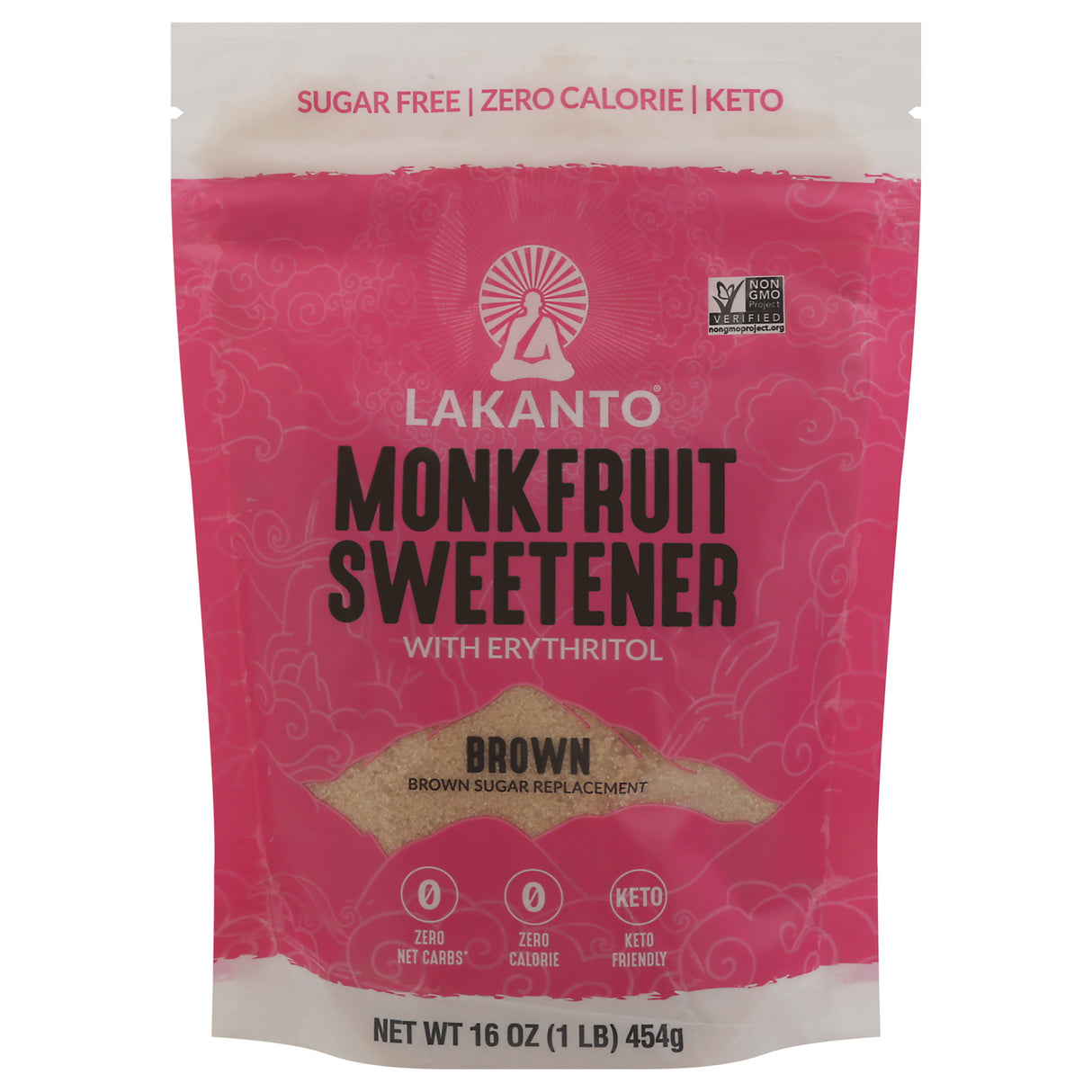 Lakanto Monkfruit Sweetener - Brown - 16 oz - (Pack of 8) - Natural Sugar Substitute