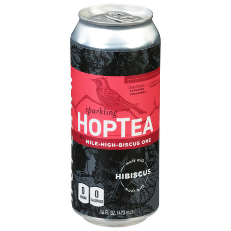 Hoplark Hoptea Sparkling Hop Tea Mile High Hibiscus (Pack of 12) - 16 fl oz