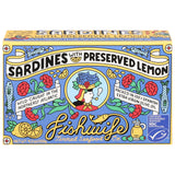 Fishwife Sardines Preserved Lemon (Pack of 12) - 4.2 oz  - Premium Tinned Seafood