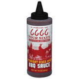Four Sixes Spicy BBQ Sauce - Straight Sixes Case of 6 - 14oz Bottles
