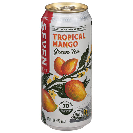 Seven Teas Organic Green Maui Mango Tea Bags - 12-16 fl oz