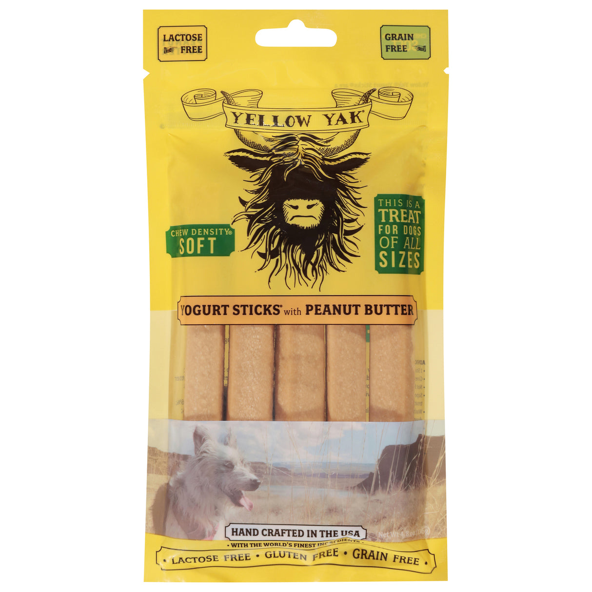 Yellow Yak Peanut Butter Yogurt Sticks - (Pack of 5 - 4.8 Oz Each)