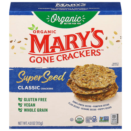 Mary's Gone Crackers Organic Seed Crackers (6-Pack) | Gluten-Free Snacks