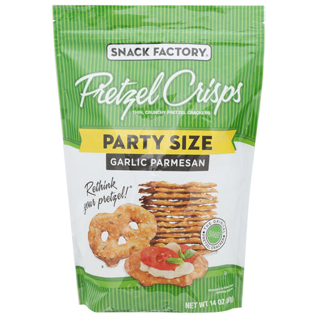 Pretzel Crisps: Garlic Parmesan Crackers, 12 Cases | Bulk Pretzel Snacks