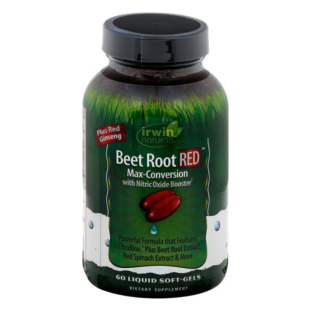Irwin Naturals Beet Root Red Softgels - 60 Count - Cardiovascular & Energy Support