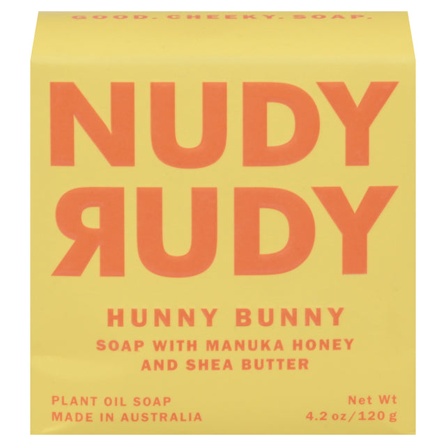 Nudy Rudy Hunny Bunny Soap Bar - 4.2 Oz - Single Bar
