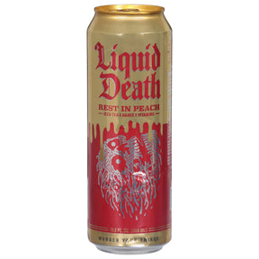 Liquid Death Tea Rest In Peach - 12 x 19.2 fl oz