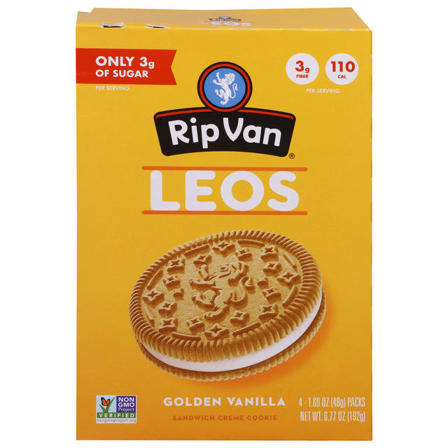 Rip Van Wafels Creamy Leo's Stroopwafels - 6 Pack - 4/1.69 oz