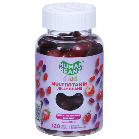 Human Beanz Kids Multivitamin Jelly Beans - 120 Count - Daily Immune Support