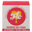 Flo Bamboo Pads Day with Wings, 8-16 Count - Natural & Absorbent