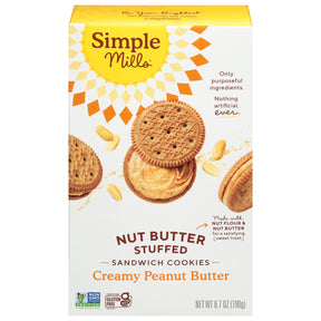Simple Mills Peanut Butter Sandwich Cookies - 8 Packs | Gluten-Free Treats