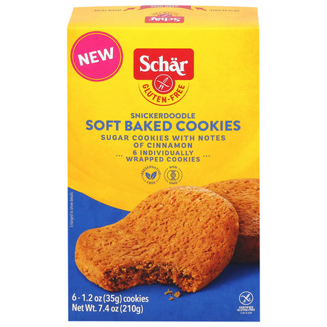 Schar Gluten-Free Snickerdoodle Cookies 6-Pack | Soft Baked Deliciousness