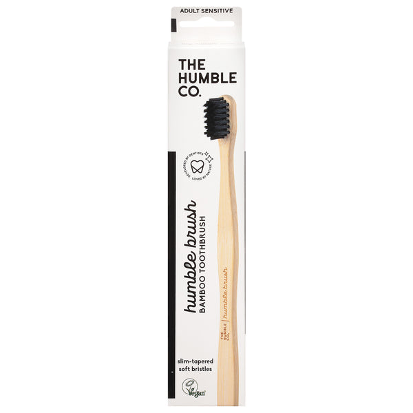 The Humble Co. Sensitive Bamboo Toothbrushes 6-Pack | Gentle Oral Care