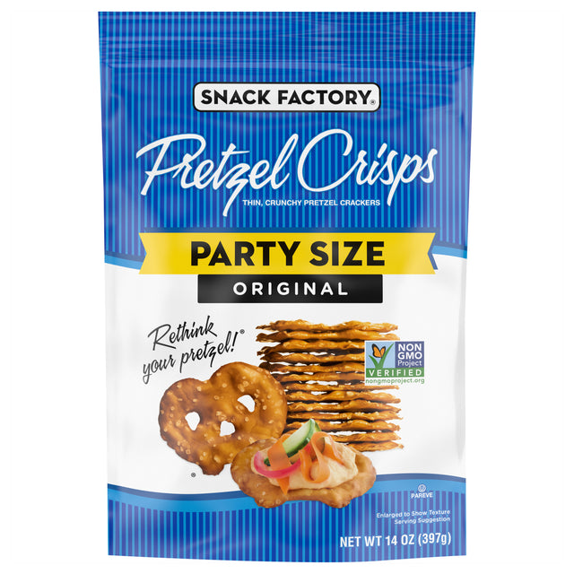 Pretzel Crisps Original - 14 oz - 12 Count - Thin & Crispy Crackers