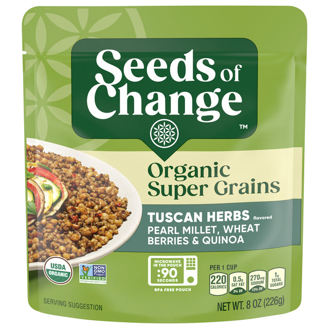 Seeds of Change Super Grains Organic 8 oz, Culinary Herbs, 6-Count Pack