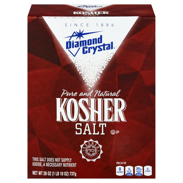 Diamond Crystal Kosher Salt Flakes, 26 oz  (Pack of 9)