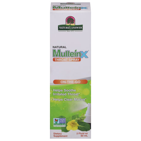 Nature's Answer Mull X Throat Spray - 2 fl oz - Soothing Relief