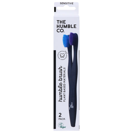 The Humble Co. Soft Toothbrushes Blue/Purple 6-Pack Bundle | Eco-Friendly Oral Care