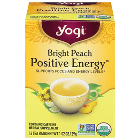 Yogi Peach Bergamot Tea 96 Bags | Herbal Tea Blend - Free Shipping