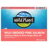 Wild Planet Pink Salmon - Smoked, 3.9 oz  (Pack of 12)