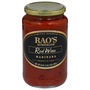 Rao's Red Wine Marinara Sauce (6 Jars): Gourmet Pasta Sauce, All Natural, 19 oz