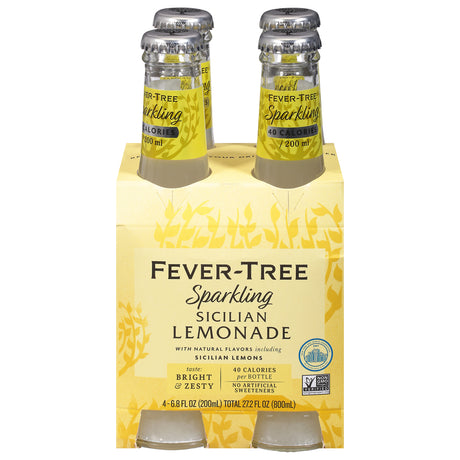 Fever-tree - Sicilian Lemonade, 0.68 fl oz (Pack of 6) - Zesty Mixer Drink