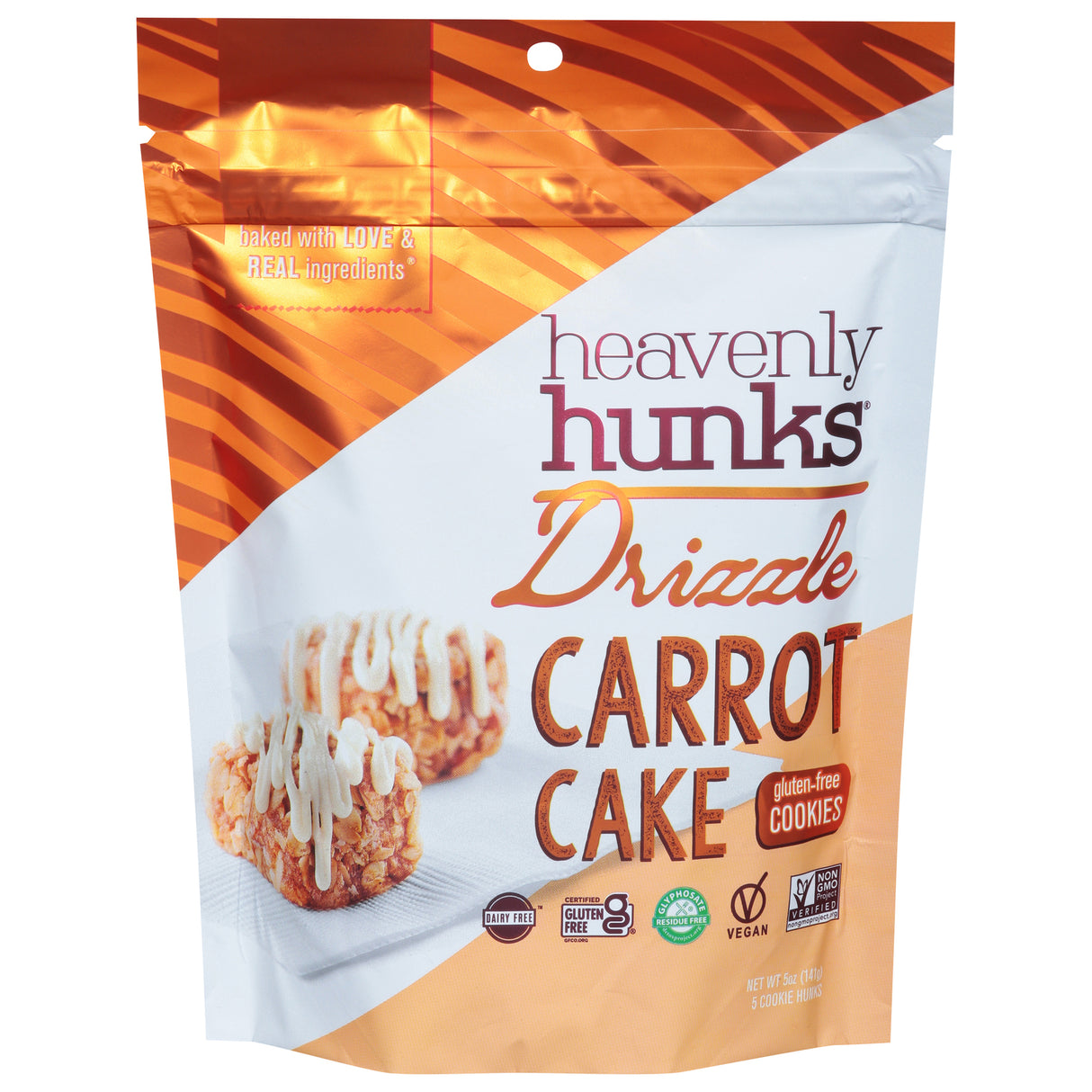 Heavenly Hunks Cookie Bites Carrot Cake Drizzle - 5 oz - 6 Count