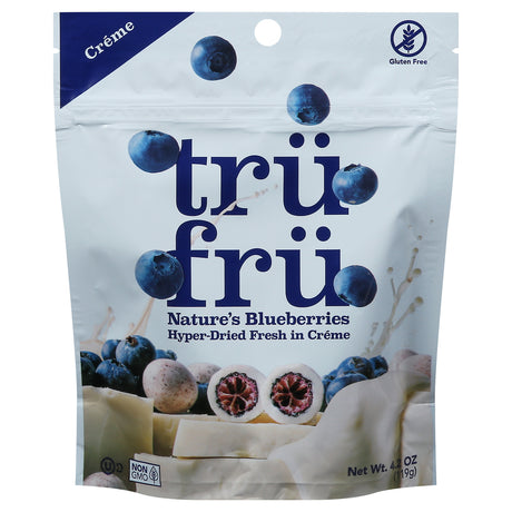 Tru Fru Blueberry Crème Hyper-Dried - 6 x 4.2 oz - Real Fruit Snack