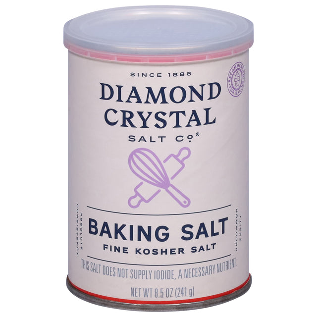 Diamond Crystal Baking Salt: 8.5 oz, 12-Pack | Fine Kosher Salt for Baking