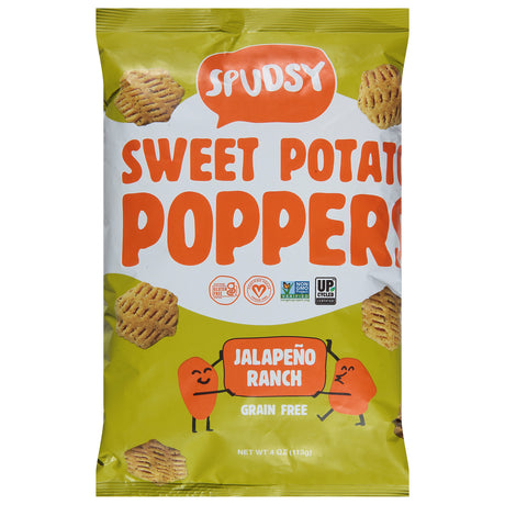 Spudsy Sweet Potato Puffs - Popper Swt Pot Jalep Rnch - Pack of 9 (4 oz Bags)