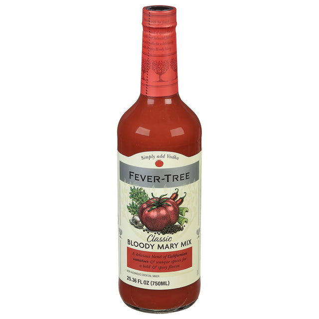 Fever-Tree Classic Bloody Mary Mixer, Premium Tomato Blend - (Pack of 6) 25.36 Fl Oz