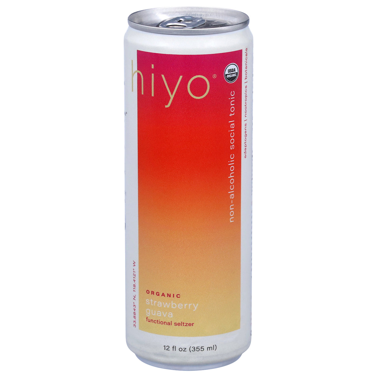 Hiyo Strawberry Guava Seltzer: 12 Pack | Healthy Sparkling Drink, 