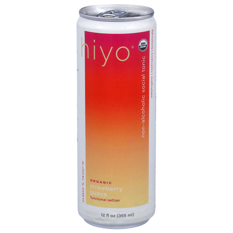 Hiyo Strawberry Guava Seltzer: 12 Pack | Healthy Sparkling Drink, 