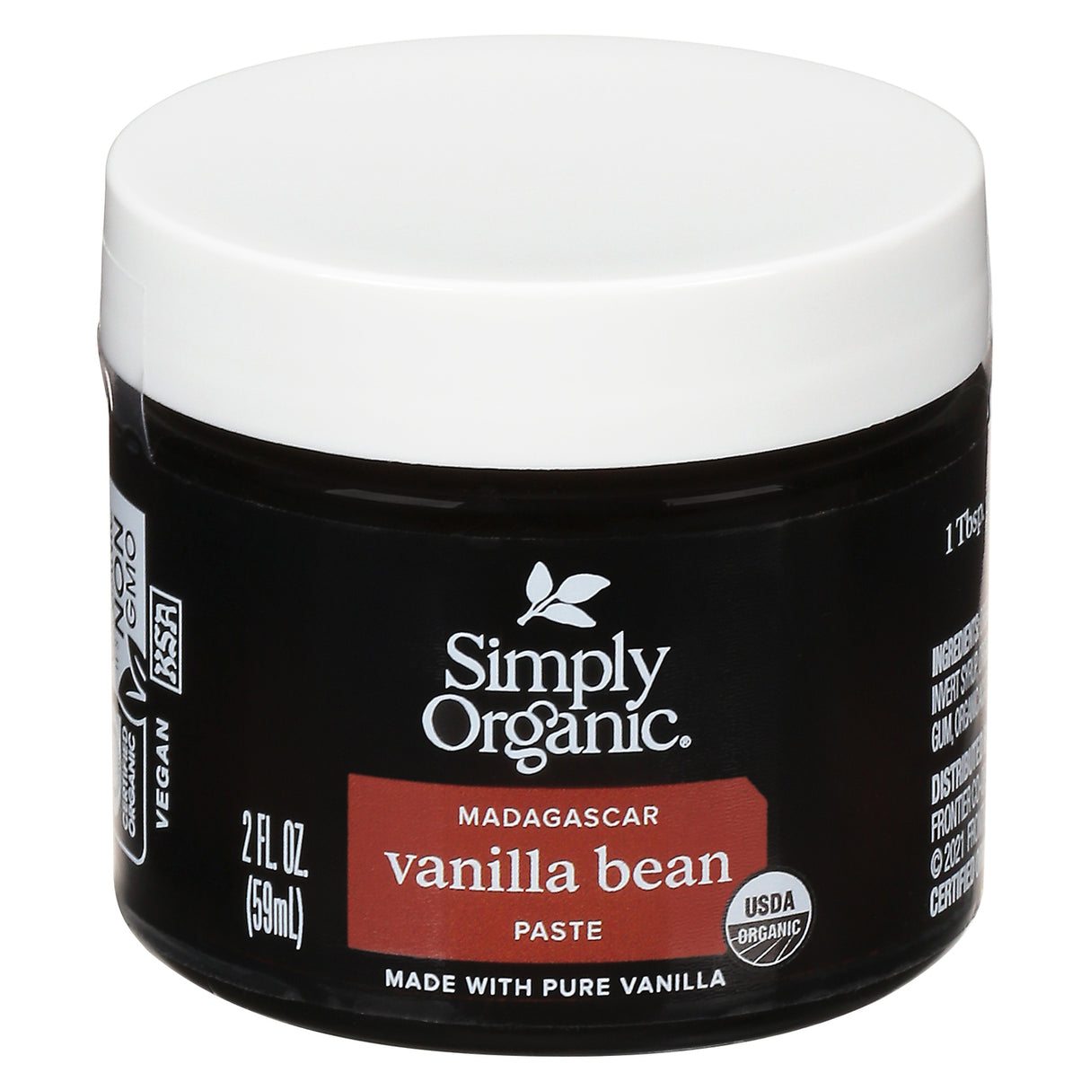 Simply Organic Vanilla Bean Paste - 2 oz (Pack of 6) - Organic, Pure, Intense Flavor