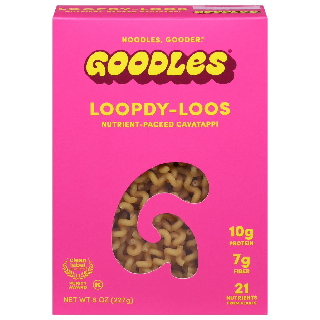 Goodles Loopdy Loos Mac & Cheese: Healthy Pasta for Kids & Adults, 12 Boxes