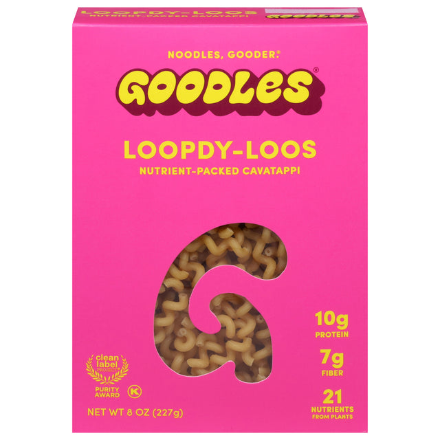 Goodles Loopdy Loos Mac & Cheese: Healthy Pasta for Kids & Adults, 12 Boxes