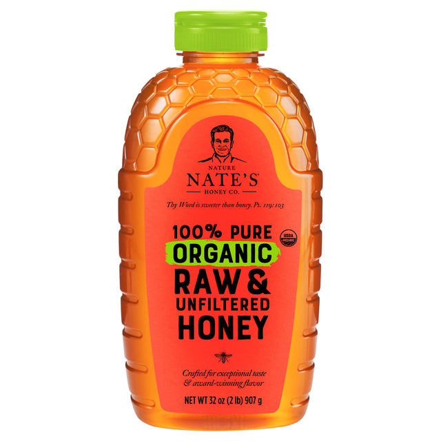 Nature Nate's Raw & Unfiltered Honey, 6-32 oz